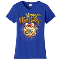 Happy New Year Retro Groovy Disco New Years Eve Fireworks Great Gift Women's T-Shirt