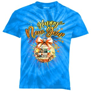 Happy New Year Retro Groovy Disco New Years Eve Fireworks Great Gift Kids Tie-Dye T-Shirt