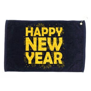 Happy New Year Nye Party 2024 Funny New Years Eve Confetti Grommeted Golf Towel