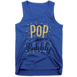 Happy New Years Pop The Bubbly Champagne Holiday Celebration Gift Tank Top