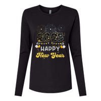 Happy New Year Party 2025 Ballon Family Matching Womens Cotton Relaxed Long Sleeve T-Shirt