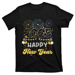 Happy New Year Party 2025 Ballon Family Matching T-Shirt