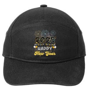 Happy New Year Party 2025 Ballon Family Matching 7-Panel Snapback Hat