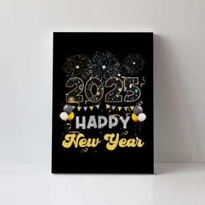 Happy New Year Party 2025 Ballon Family Matching Canvas