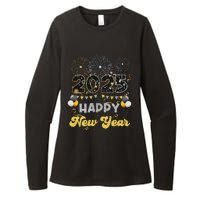 Happy New Year Party 2025 Ballon Family Matching Womens CVC Long Sleeve Shirt