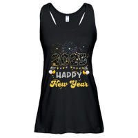 Happy New Year Party 2025 Ballon Family Matching Ladies Essential Flowy Tank