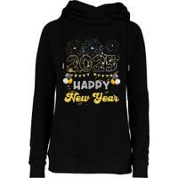 Happy New Year Party 2025 Ballon Family Matching Womens Funnel Neck Pullover Hood