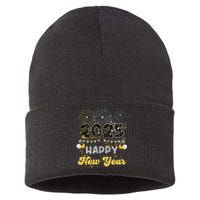 Happy New Year Party 2025 Ballon Family Matching Sustainable Knit Beanie