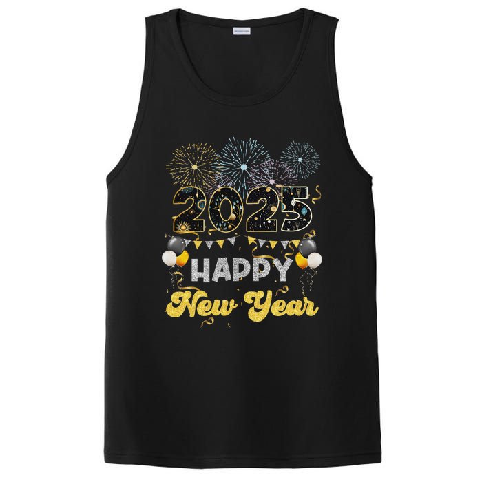 Happy New Year Party 2025 Ballon Family Matching PosiCharge Competitor Tank