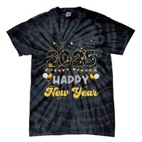 Happy New Year Party 2025 Ballon Family Matching Tie-Dye T-Shirt