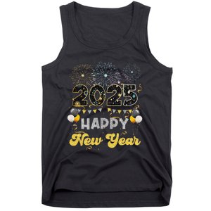 Happy New Year Party 2025 Ballon Family Matching Tank Top