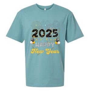 Happy New Year Party 2025 Ballon Family Matching Sueded Cloud Jersey T-Shirt