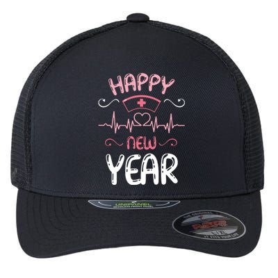 Happy New Year Nurses Happy New Years Eve Flexfit Unipanel Trucker Cap