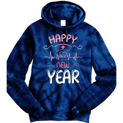 Happy New Year Nurses Happy New Years Eve Tie Dye Hoodie