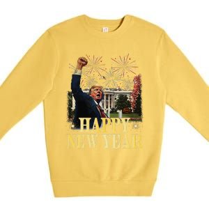 Happy New Year Party 2025 Trump 2024 Take America Back Premium Crewneck Sweatshirt