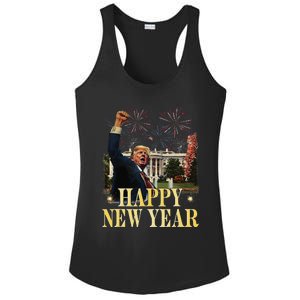 Happy New Year Party 2025 Trump 2024 Take America Back Ladies PosiCharge Competitor Racerback Tank