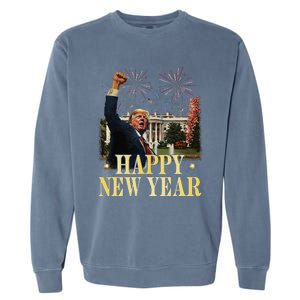 Happy New Year Party 2025 Trump 2024 Take America Back Garment-Dyed Sweatshirt