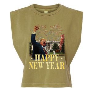 Happy New Year Party 2025 Trump 2024 Take America Back Garment-Dyed Women's Muscle Tee