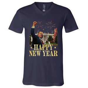 Happy New Year Party 2025 Trump 2024 Take America Back V-Neck T-Shirt