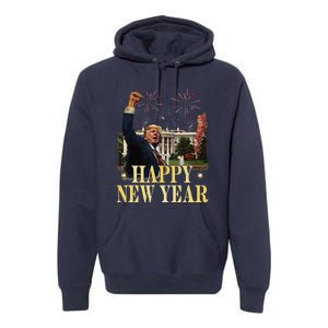 Happy New Year Party 2025 Trump 2024 Take America Back Premium Hoodie