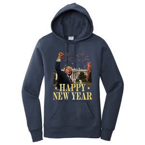 Happy New Year Party 2025 Trump 2024 Take America Back Women's Pullover Hoodie