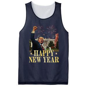 Happy New Year Party 2025 Trump 2024 Take America Back Mesh Reversible Basketball Jersey Tank