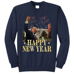 Happy New Year Party 2025 Trump 2024 Take America Back Tall Sweatshirt