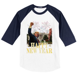 Happy New Year Party 2025 Trump 2024 Take America Back Baseball Sleeve Shirt