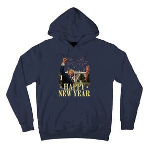 Happy New Year Party 2025 Trump 2024 Take America Back Tall Hoodie