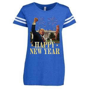 Happy New Year Party 2025 Trump 2024 Take America Back Enza Ladies Jersey Football T-Shirt