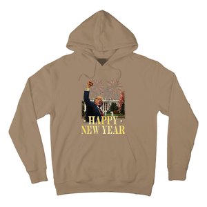 Happy New Year Party 2025 Trump 2024 Take America Back Hoodie