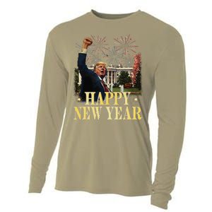 Happy New Year Party 2025 Trump 2024 Take America Back Cooling Performance Long Sleeve Crew