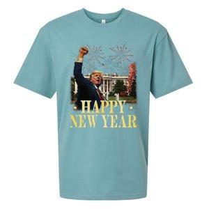 Happy New Year Party 2025 Trump 2024 Take America Back Sueded Cloud Jersey T-Shirt