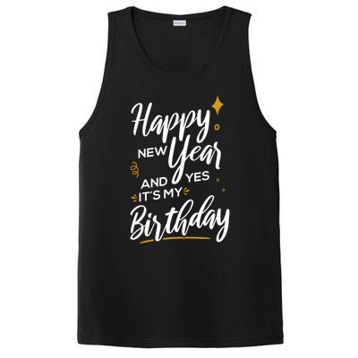 Happy New Year And Yes ItS My Birthday Great Gift PosiCharge Competitor Tank