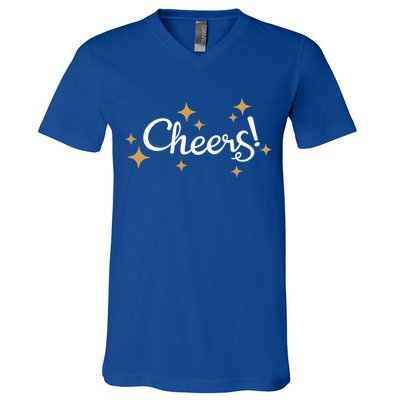 Happy New Years Cheers To A New Year Holidays Celebration Gift V-Neck T-Shirt
