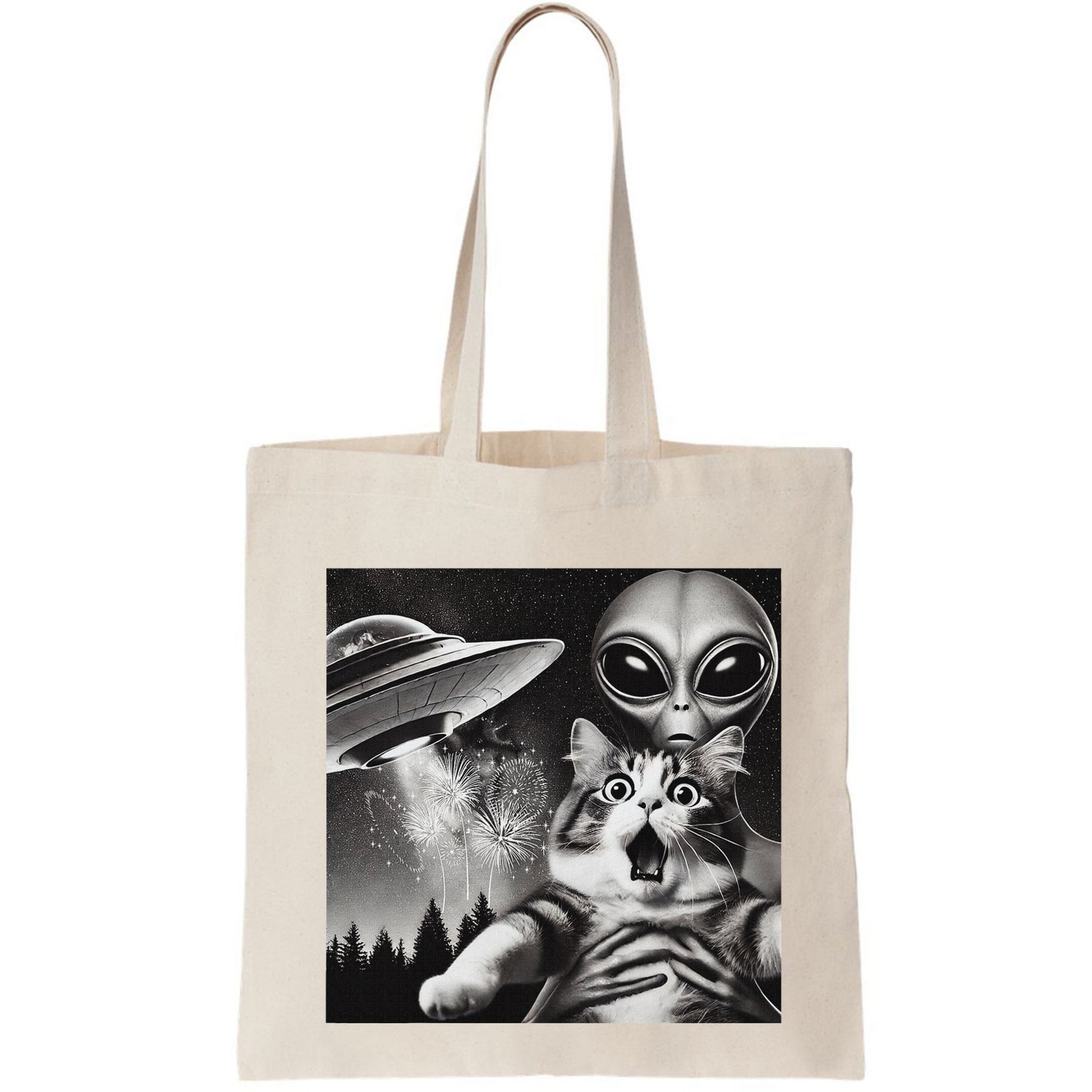 Happy New Year Cat 2025 Cat Bag