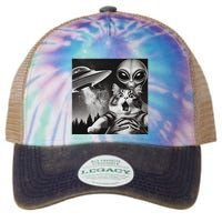Happy New Year Cat 2025 Cat Legacy Tie Dye Trucker Hat