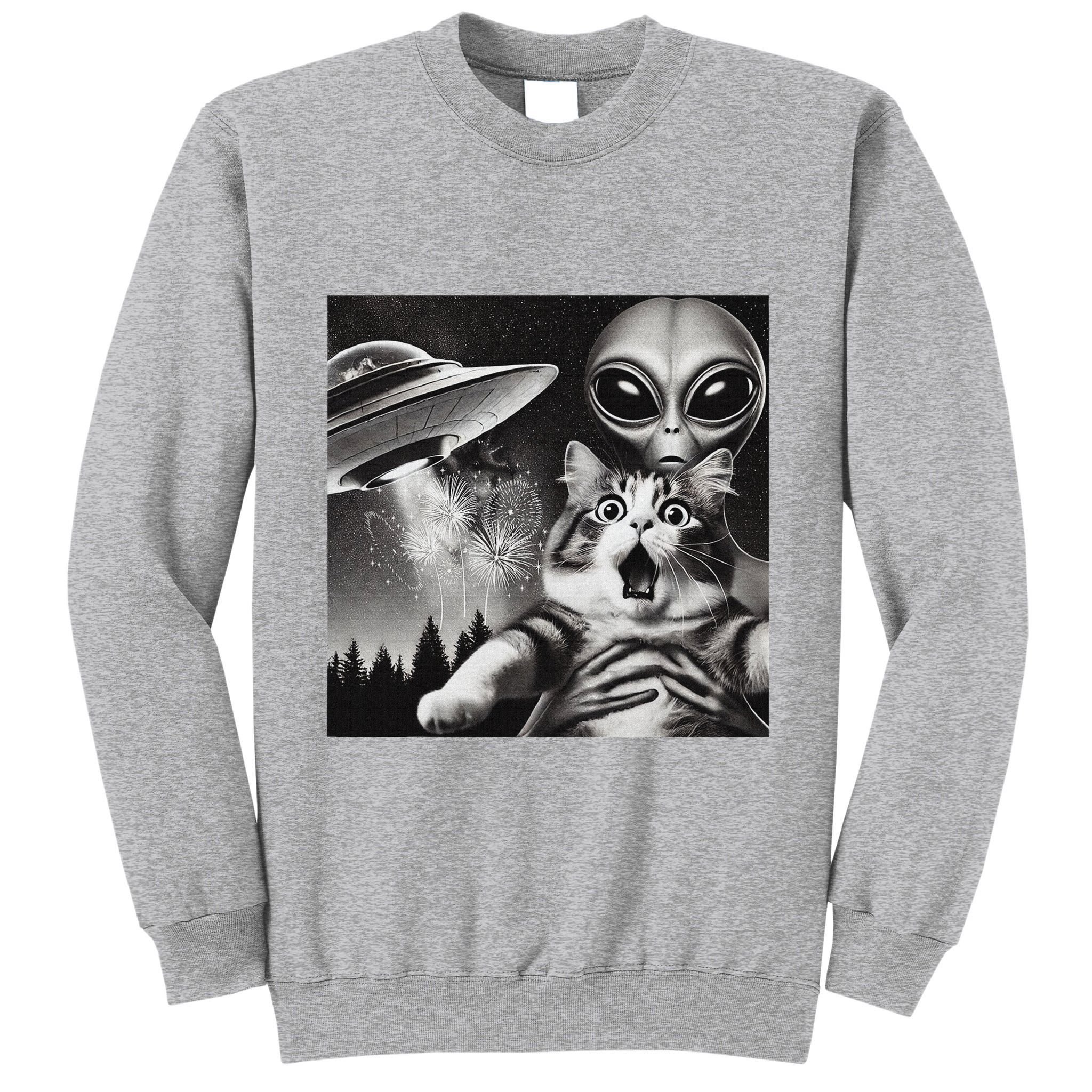 Happy New Year Cat 2025 Cat Tall Sweatshirt