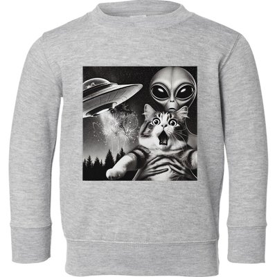 Happy New Year Cat 2025 Cat Toddler Sweatshirt