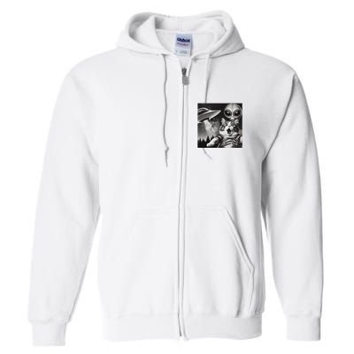 Happy New Year Cat 2025 Cat Full Zip Hoodie