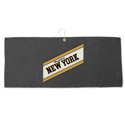 Hempstead New York Varsity Logo Large Microfiber Waffle Golf Towel