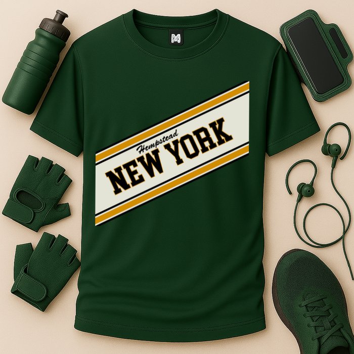 Hempstead New York Varsity Logo Cooling Performance Crew T-Shirt