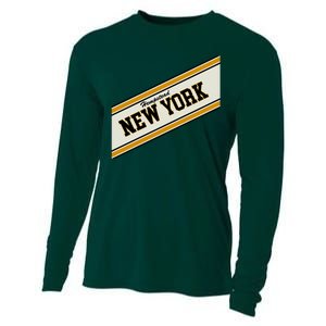 Hempstead New York Varsity Logo Cooling Performance Long Sleeve Crew