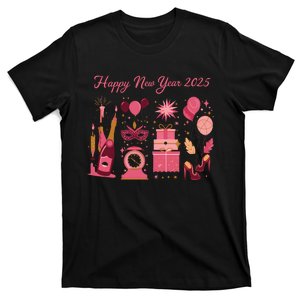 Happy New Year 2025 Champain Holiday Matching T-Shirt