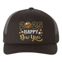 Happy New Year Party 2025 Disco Ball Matching Yupoong Adult 5-Panel Trucker Hat