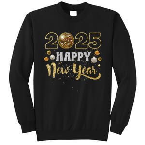 Happy New Year Party 2025 Disco Ball Matching Sweatshirt