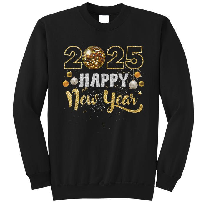 Happy New Year Party 2025 Disco Ball Matching Sweatshirt