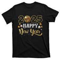 Happy New Year Party 2025 Disco Ball Matching T-Shirt