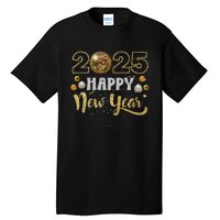 Happy New Year Party 2025 Disco Ball Matching Tall T-Shirt