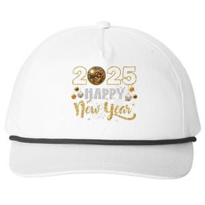 Happy New Year Party 2025 Disco Ball Matching Snapback Five-Panel Rope Hat